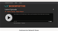 Desktop Screenshot of geekspective.com