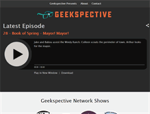 Tablet Screenshot of geekspective.com